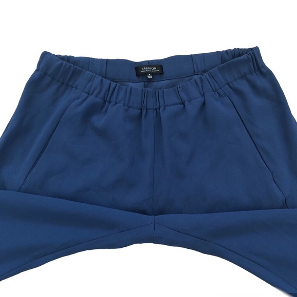 SOLD - Aritzia Babaton Dexter Pull-On Tuxedo Dress Pants Blue Size Medium - Picture 10 of 14